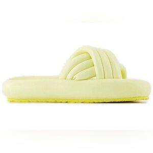 Isabel Marant Women's Niloo Flat Sandals Yellow 9.5 40.5 yellow green platform